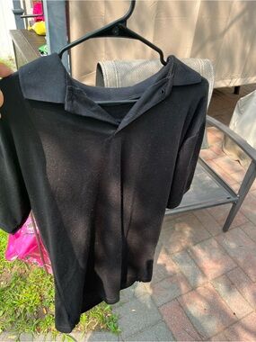 Skazi New York size large Classic Black Polo Top